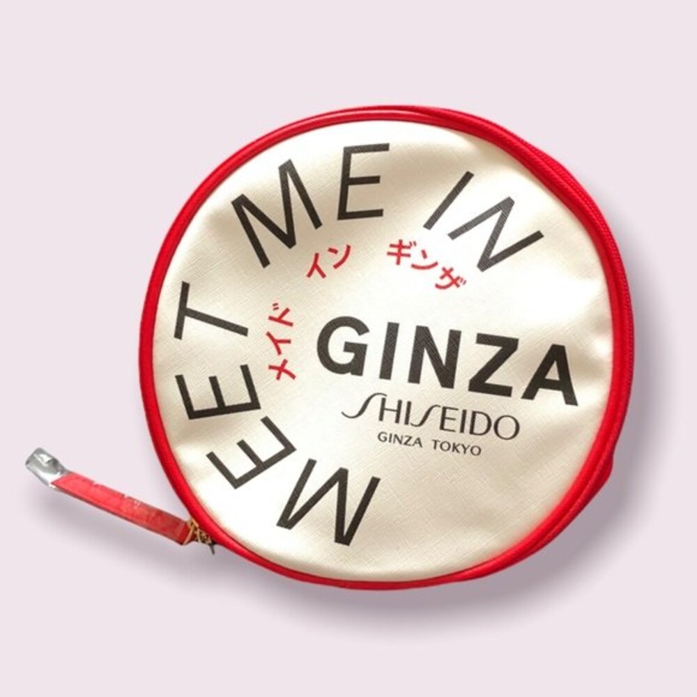 Red Shiseido Make up bag
